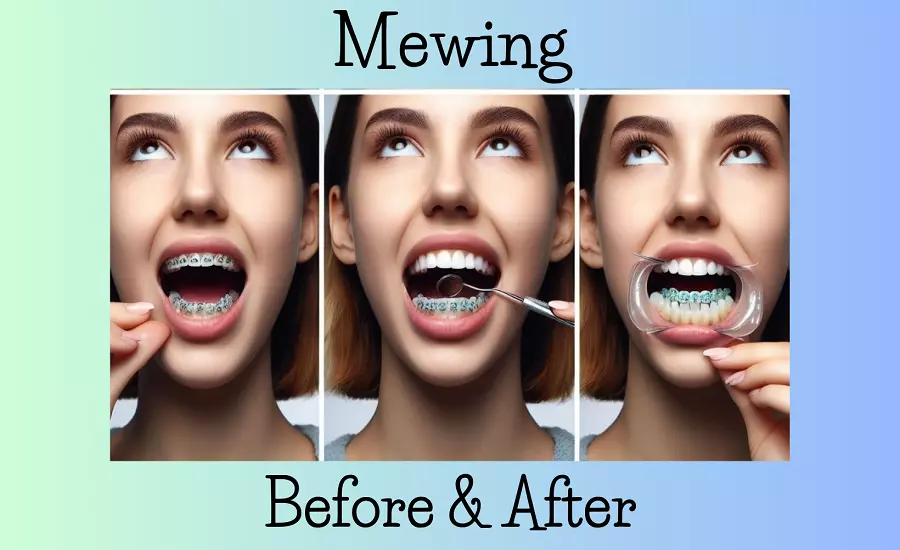 mewing before and after